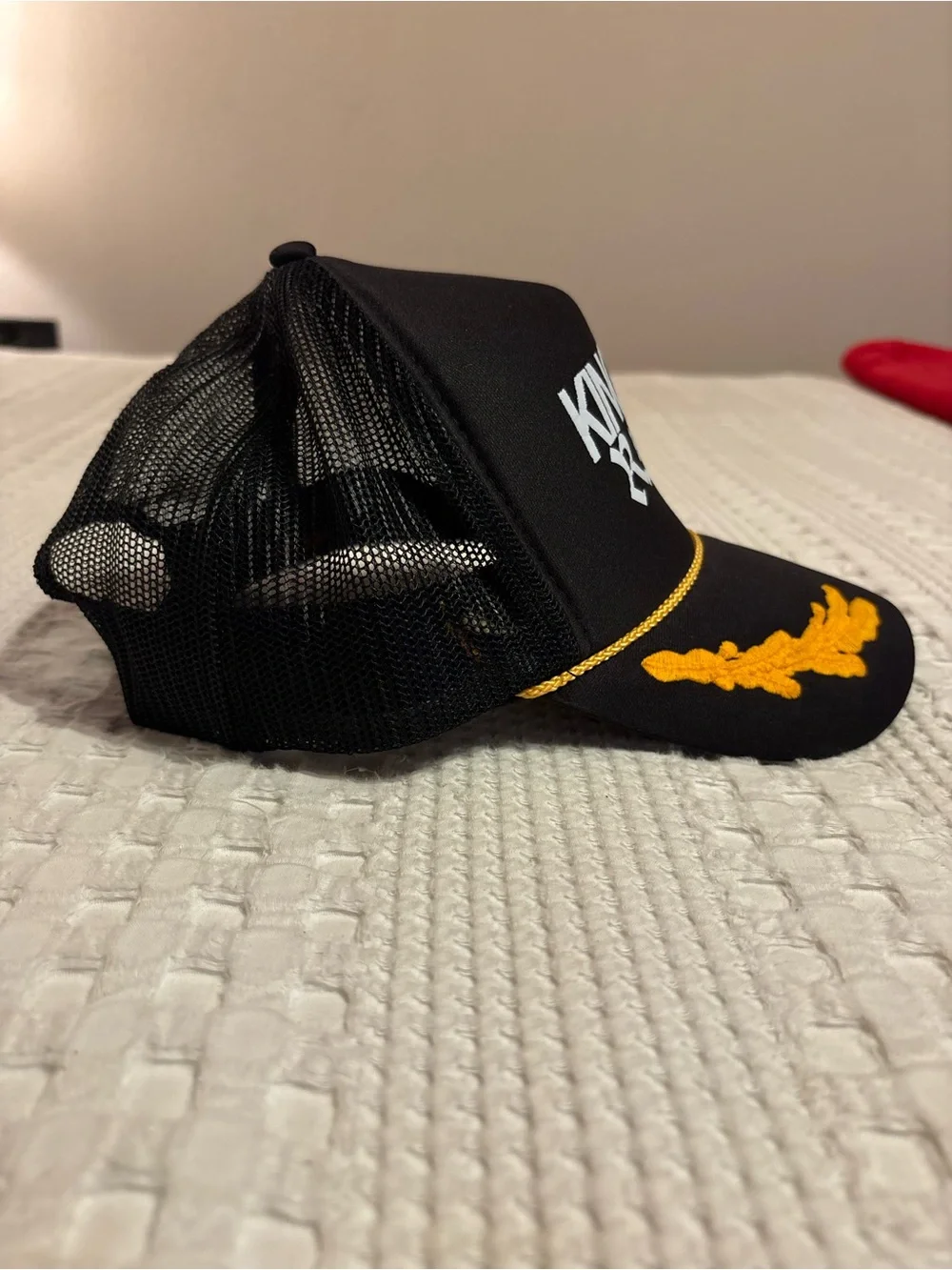 Kingdom Rise Captain SnapBack Black Cap with Gold Embroidery